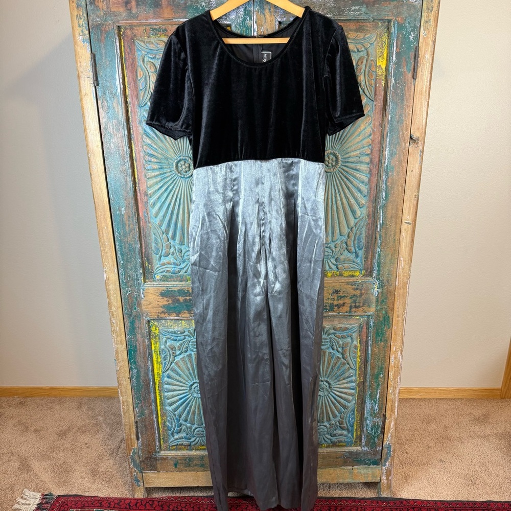 Vintage wide leg romper pantsuit